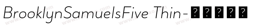 BrooklynSamuelsFive Thin字体转换